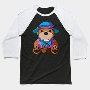 Easter Basket Teddy Bear Baseball T-Shirt